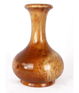 杉木實木雕刻花瓶(中號)